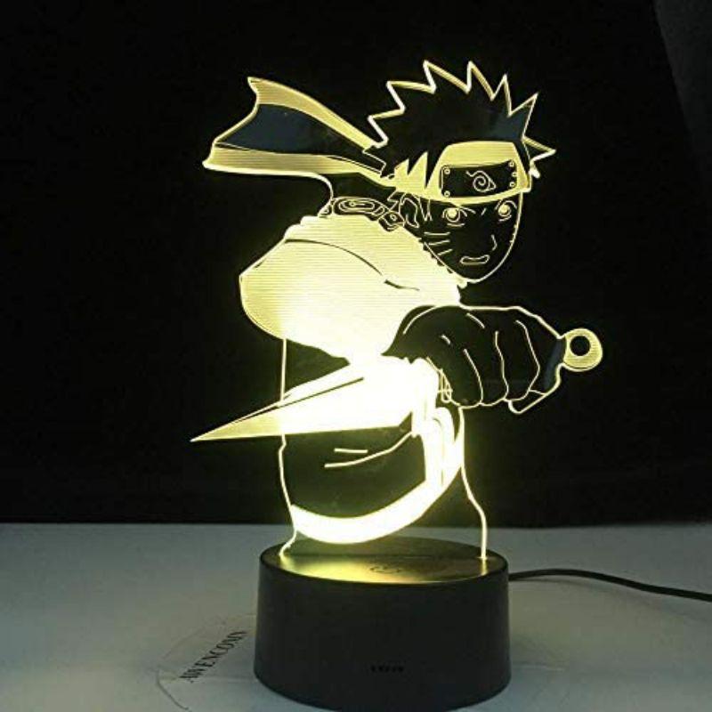 Đèn ngủ, đèn bàn Led 3D illusion Naruto Uzumaki Kid figure - quà tặng sáng tạo