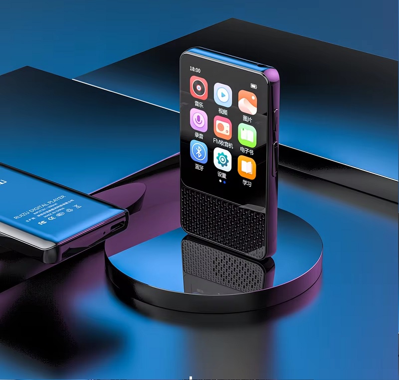 Máy Nghe Nhạc MP3 Bluetooth 5.0 Màn Hình Cảm Ứng 2.4 Inch Có Loa Tích Hợp RUIZU M18 Bộ Nhớ Trong 16GB - Hàng Nhập Khẩu