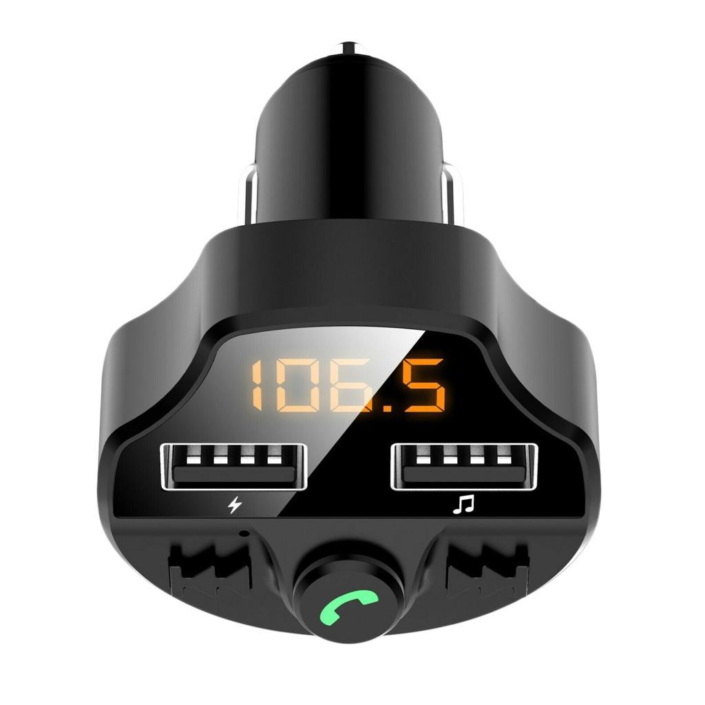 Car Charger 2 Ports USB Charger FM Bluetooth Wireless AUX MP3 Player Kit