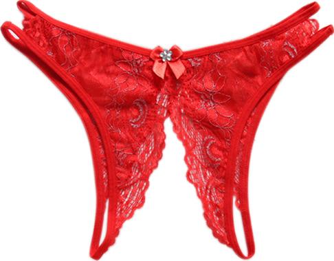quần lót lọt khe sexy đồ lót nóng bỏng kiểu Hàn - Màu đỏ