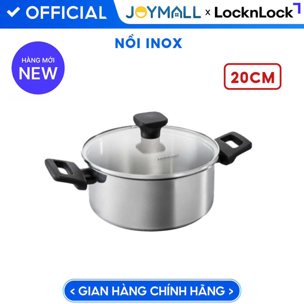 Nồi Inox 304 LocknLock Daily STS PPW, Hàng Chính Hãng, Dùng Cho Mọi Loại Bếp - JoyMall