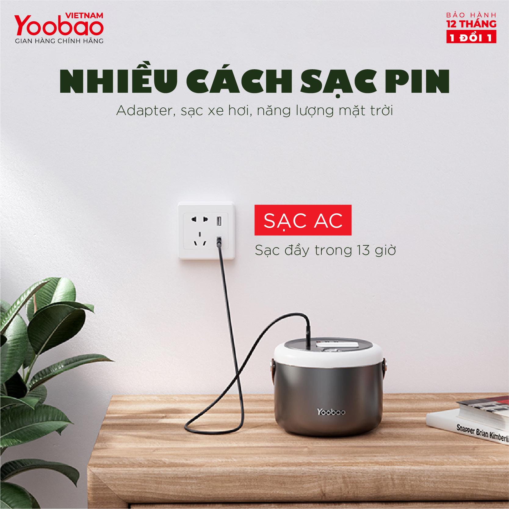 HÀNG CHÍNH HÃNG- Trạm Sạc Dự Phòng 48000mAh Yoobao 150C ắc Quy ô Tô Hỗ Trợ năng lượng Nhanh PD3.0- Bảo hành 12 tháng