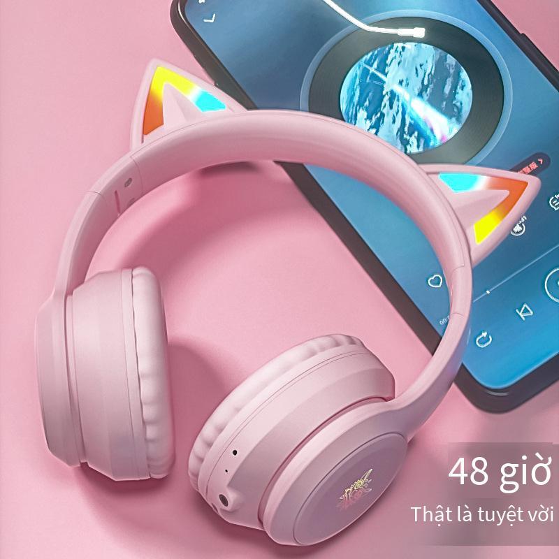 Trò chơi mỏ neo nổi tiếng trực tuyến thuận lợi nhất Thể thao điện tử phát sáng gắn trên đầu tai mèo tiêu chuẩn chính thức Chất lượng âm thanh cao 20 mét có thể được