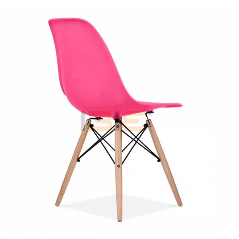 Ghế Eames chân gỗ đan IBIE nhiều tùy chọn