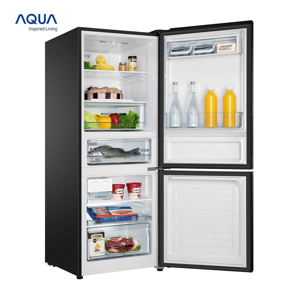 Tủ lạnh ngăn đông dưới Aqua 260 Lít AQR-IG298EB(GB) - Hàng chính hãng - Chỉ giao HCM, Hà Nội, Đà Nẵng, Hải Phòng, Bình Dương, Đồng Nai, Cần Thơ