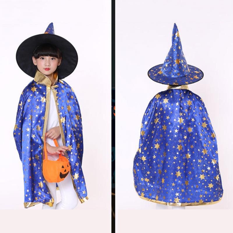 Áo Choàng Phù Thủy Hóa Trang Halloween Cho Bé