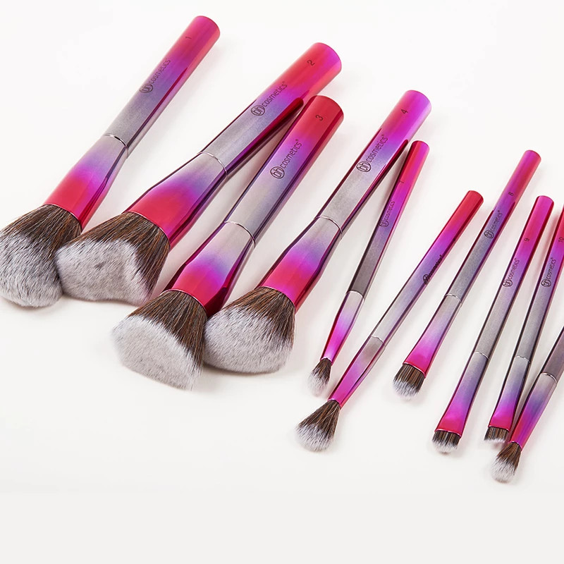 Bộ 10 cọ trang điểm  Bh Cosmetics Royal Affair Brush Set 10 Piece Metalized Brush Set