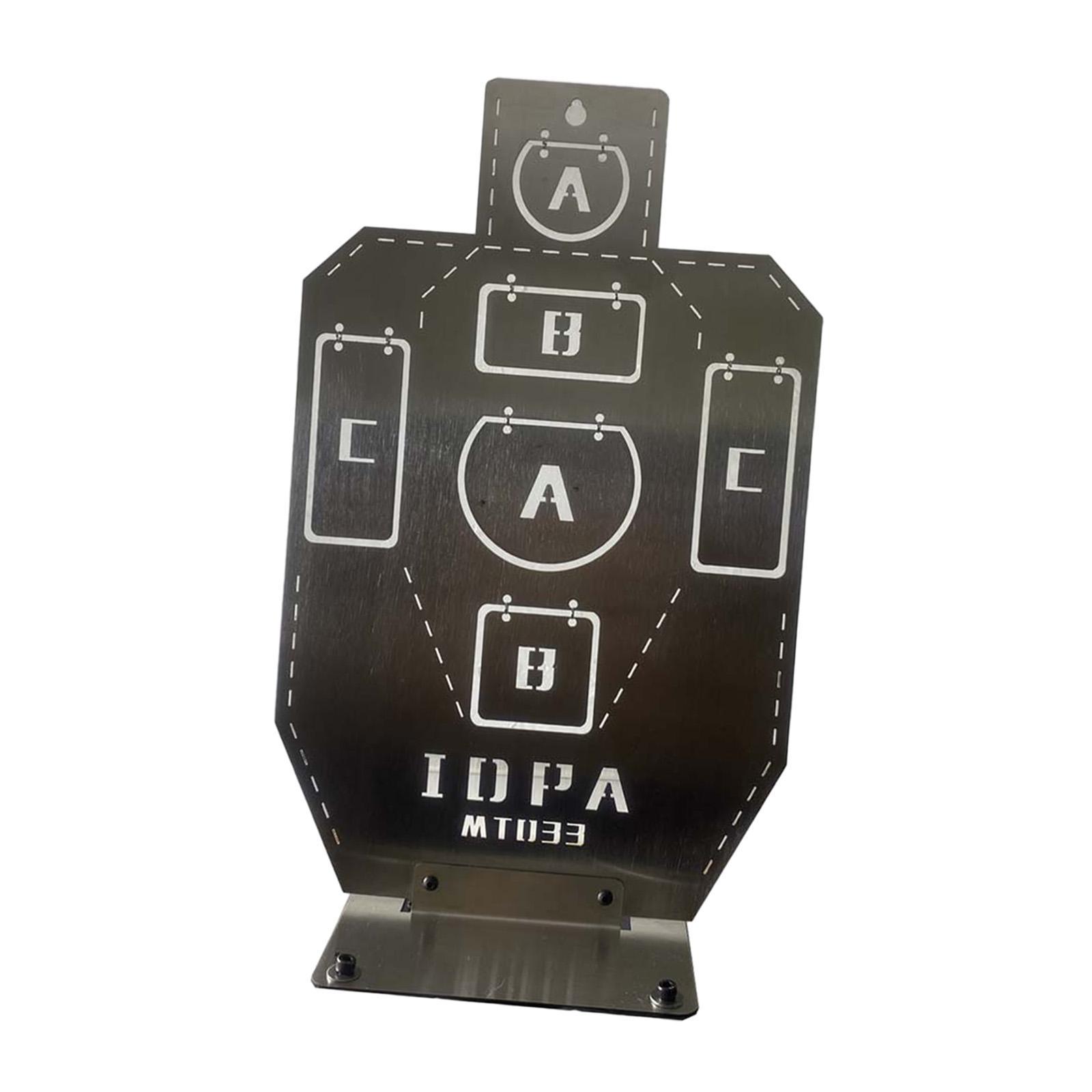 Silhouette Target Metal Target Hunting Durable Sports Metal Target without Stand Sturdy Letter Partition Training Target