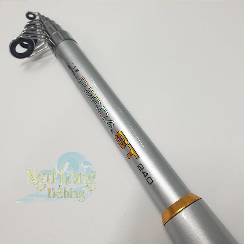 Cần câu máy rút gọn Percast màu trắng đủ size 2m1 đến 3m6