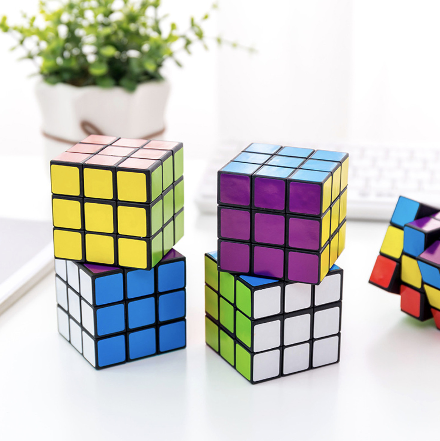 Khối RUBIK xoay lắp ghép cho bé - Đồ chơi thông minh RUBIK loại tốt hàng đẹp