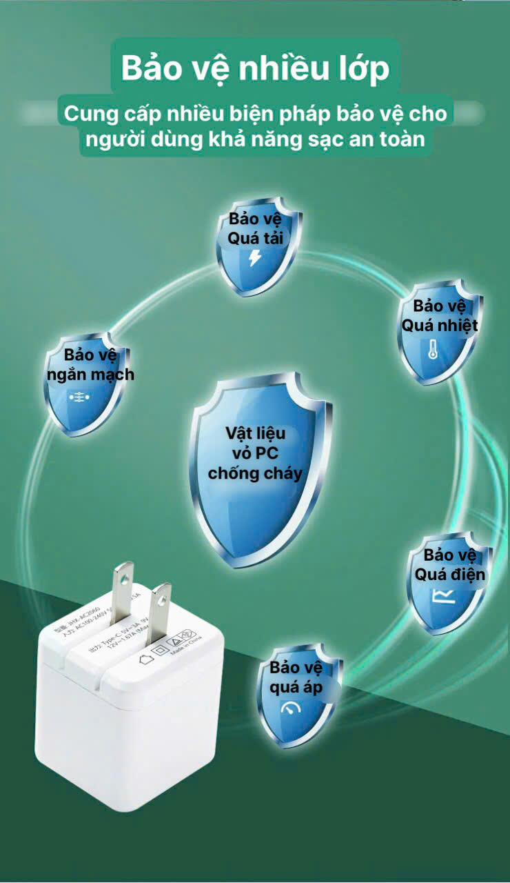 Củ sạc xuất Nhật 20W KFLY ( JHX-AC2060) đạt chứng nhận PSE tiêu chuẩn Nhật Bản, Kim Ánh cho dùng thử 30 ngày, bảo hành hàng chính hãng 12 tháng