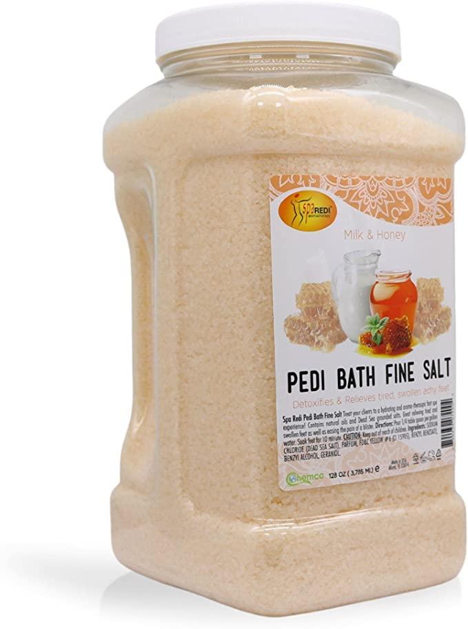 Muối tắm Pedi Bath Fine Salt mùi Sữa Mật Ong 3785 ml