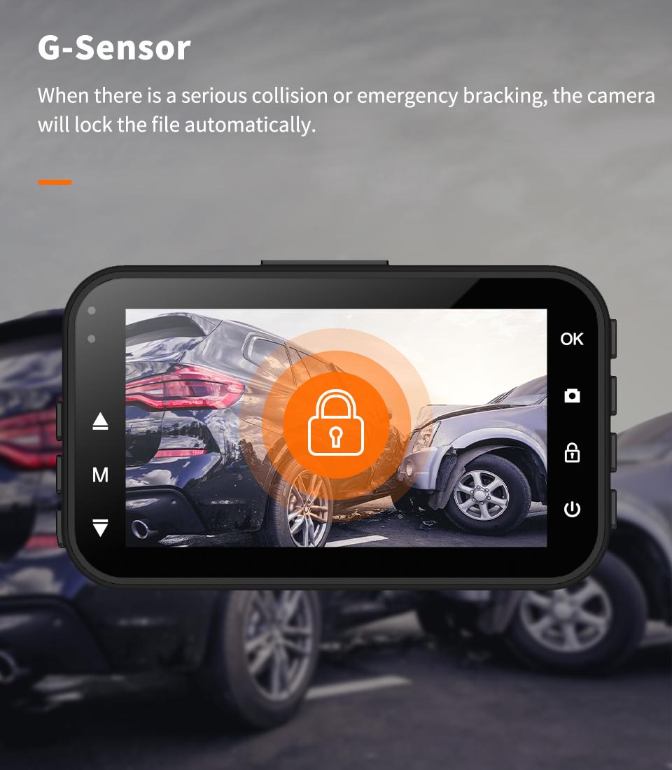 Thieye 1080p Dash Cam HD Video Recorder 3.0 inch Hỗ trợ cam phía sau máy ảnh xe hơi xe hơi DVR 24H Đỗ xe tự động ghi màu tên: Carbox6