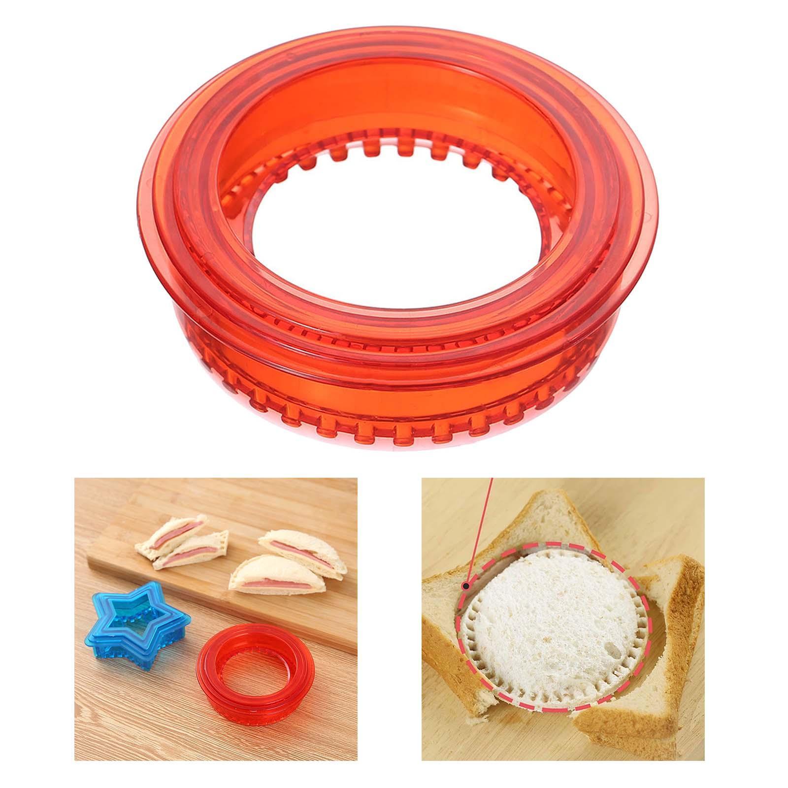 2x DIY Creative Sandwich Cutter and Sealer Cookie Cutters for Boys Lunchbox