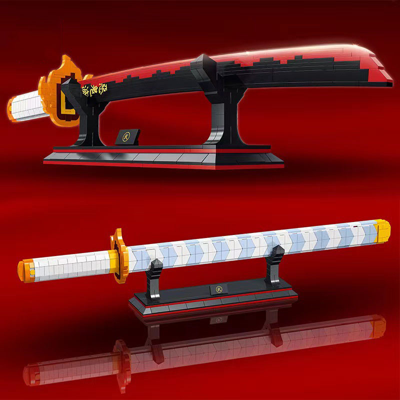 Đồ Chơi Lắp Ghép Xếp Hình Mô Hình Kiếm Viêm Trụ Của Rengoku Trong Demon Slayer 1503 Với 790 Mảnh Ghép