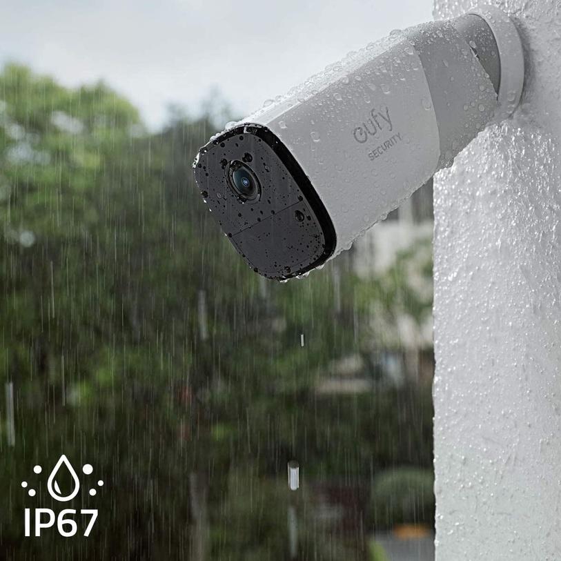 Eufy Cam 2 Pro, Camera ngoài trời Dùng Pin Cao Cấp, Quay phim độ nét cao 2K, Chống nước IP67, Hỗ trợ HomeKit - Hàng chính hãng