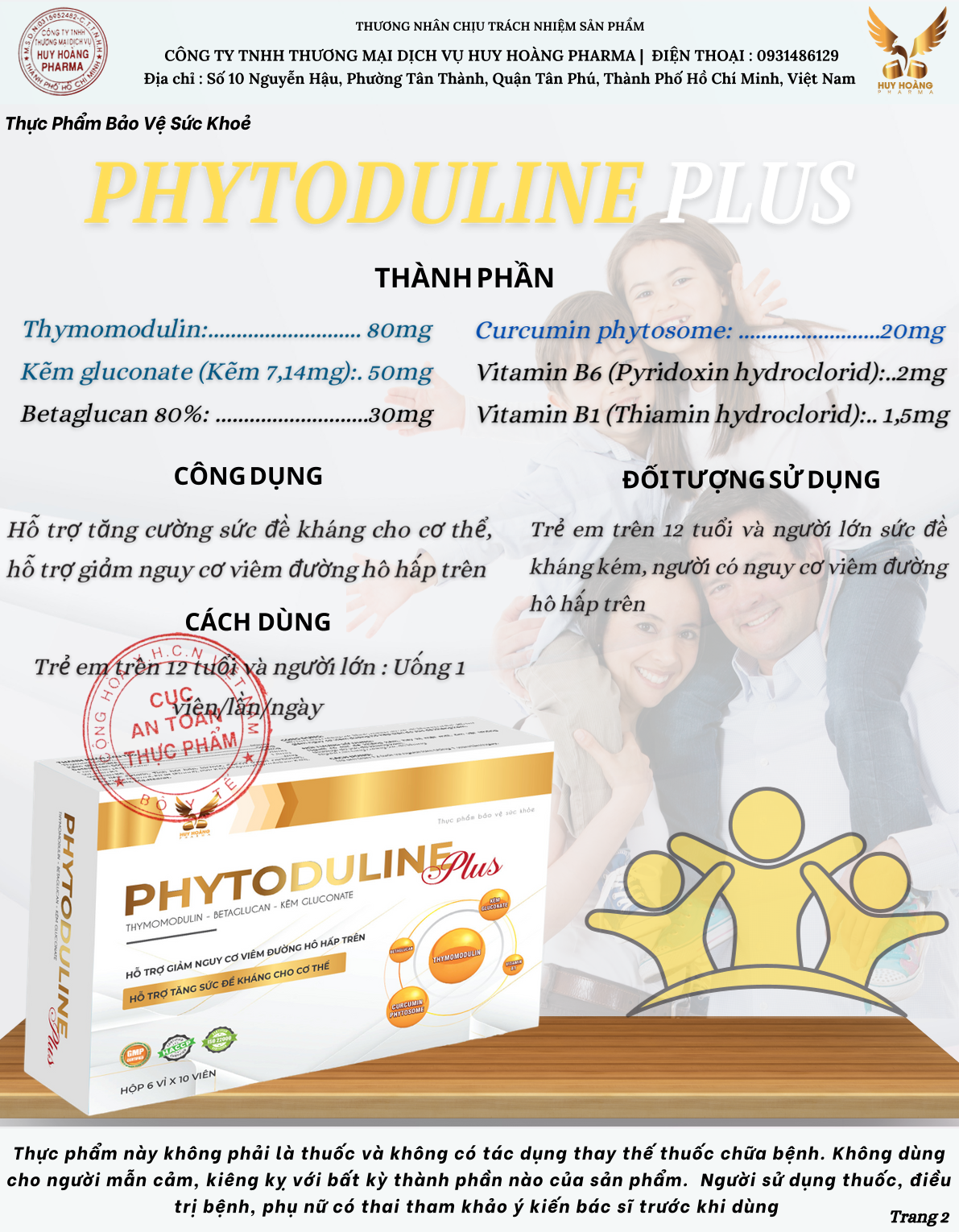 Thực phẩm bảo vệ sức khỏe Viên Tăng Đề Kháng Phytoduline Hộp 3 vỉ x 10 viên