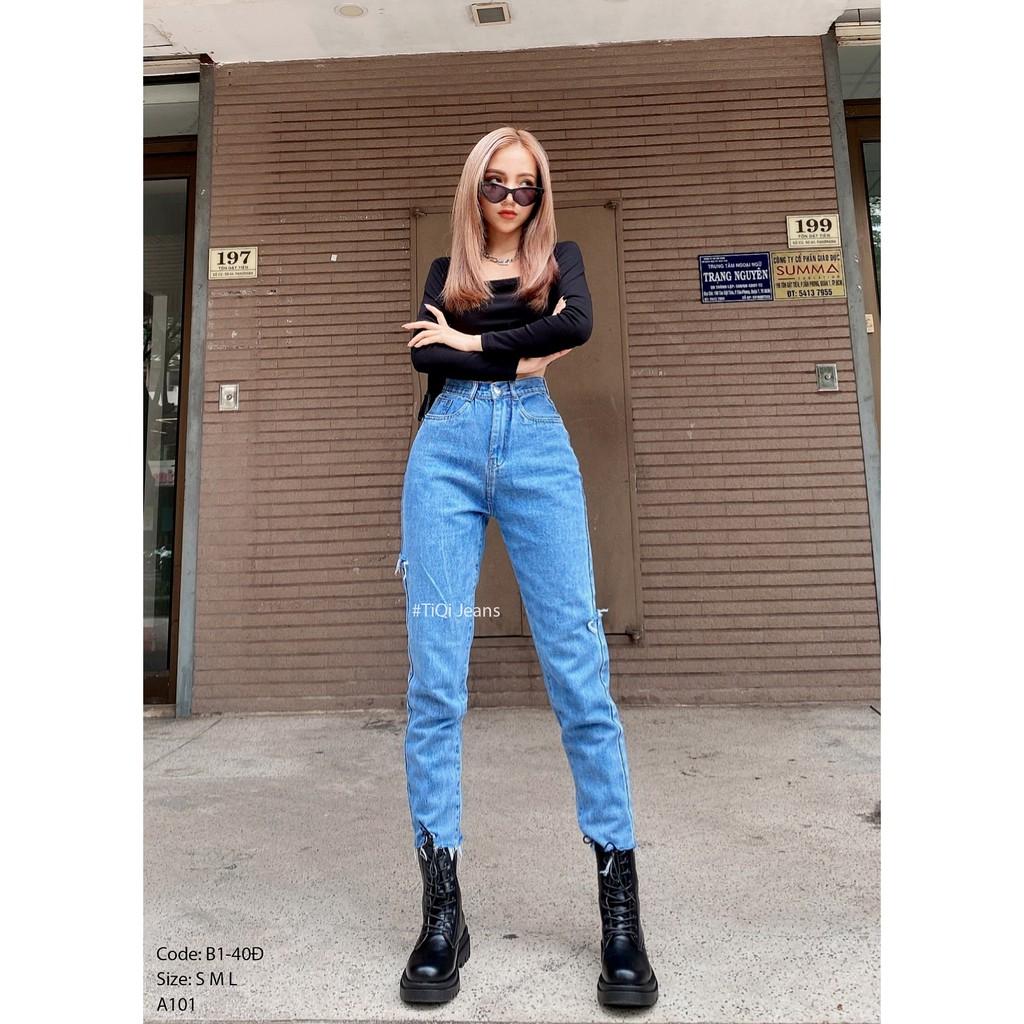 Quần Baggy Rách 2 Bên Kiểu Mới Hot 2020 B1-40NX- TiQi Jeans
