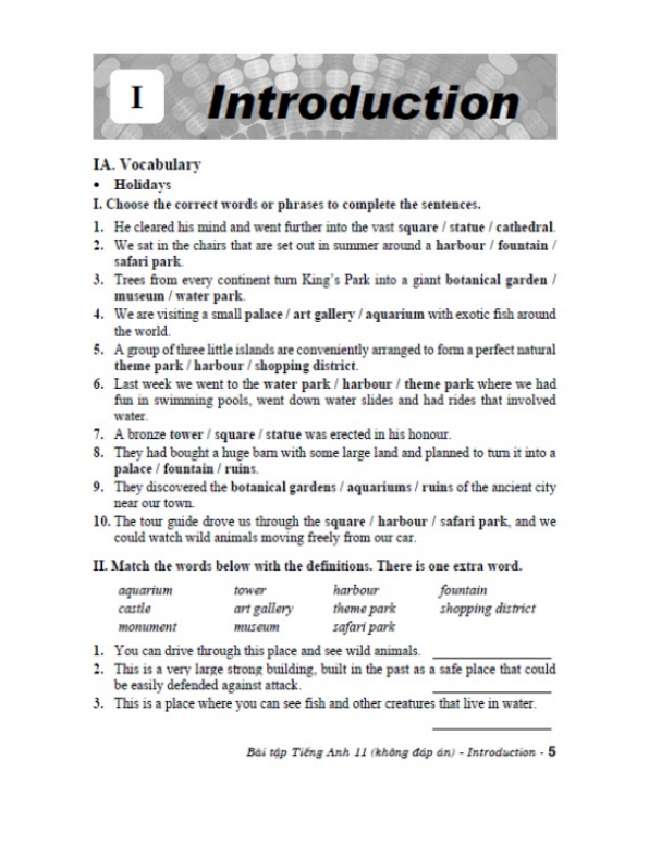 Sách - Bài Tập Tiếng Anh Lớp 11 - Không Đáp Án