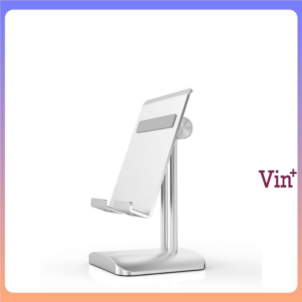 Giá đỡ kê kẹp điện thoại, iPad, Máy tính bảng T11 điều chỉnh độ cao, hợp kim nhôm cao cấp