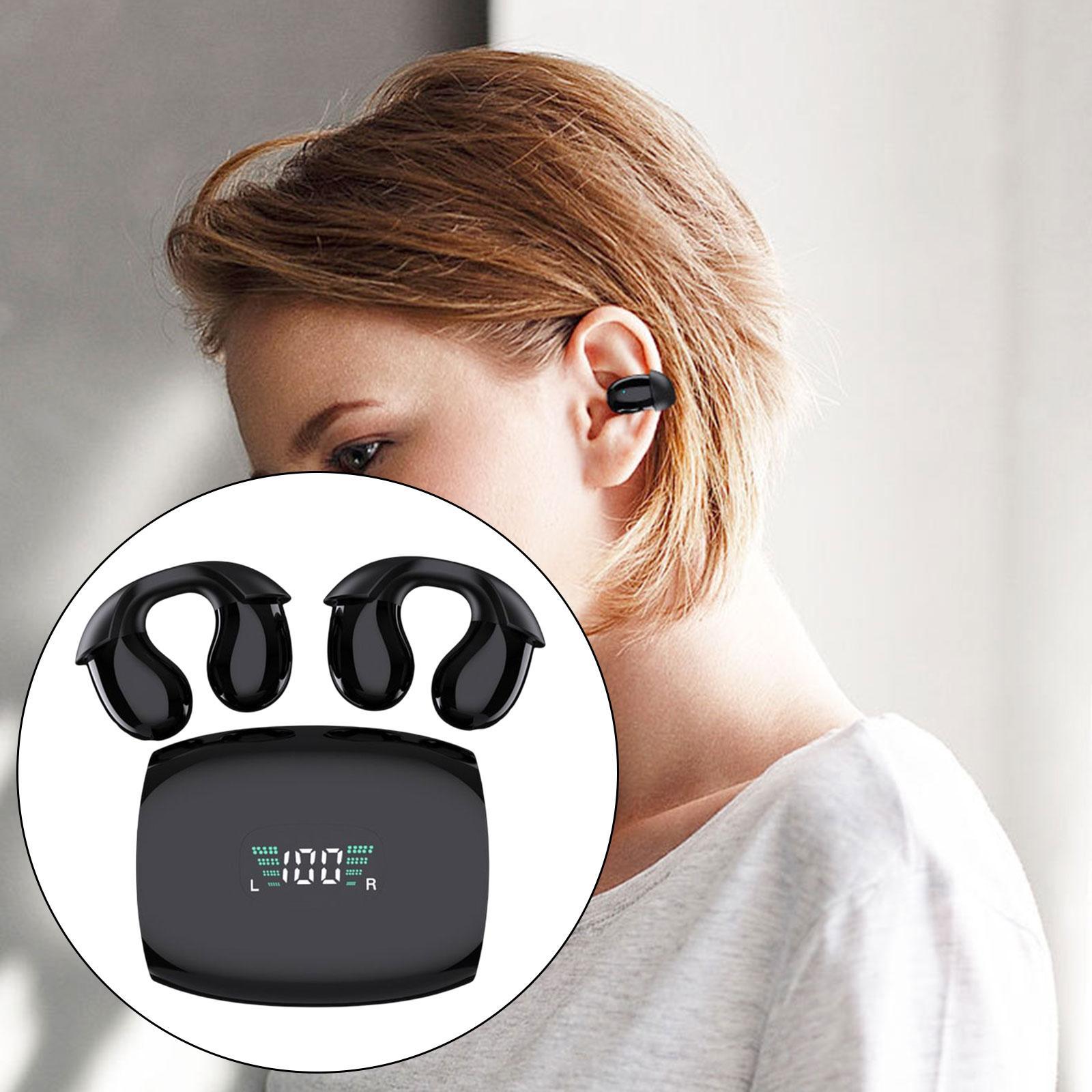 Ear Clip Headphones Touch Control Mini Clip on Earphones for Workout Outdoor
