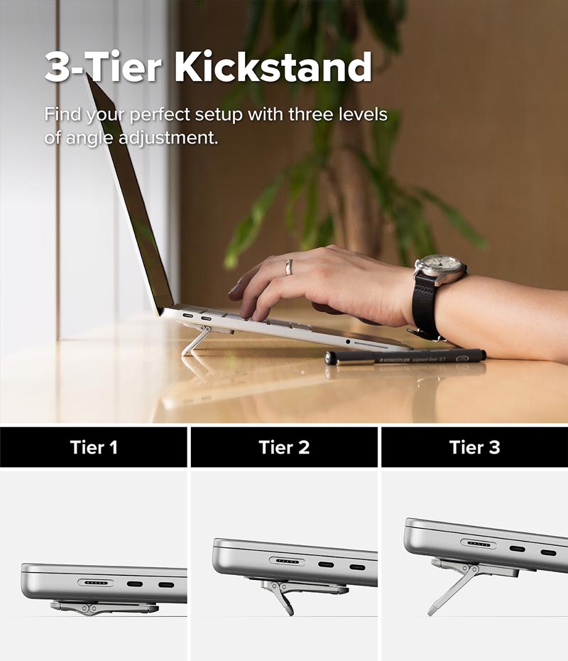 Giá đỡ dành cho MacBook/Laptop RINGKE Step-Fit Mini Stand - Hàng Chính Hãng