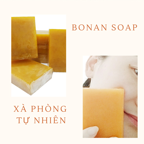 Xà phòng nghệ mật ong Bonan hữu cơ 100g