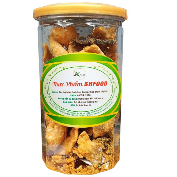 [COMBO 2 HŨ] DA CÁ HỒI LẮC TRỨNG MUỐI CHUẨN VỊ - MỖI HŨ 200G HIỆU SK FOOD