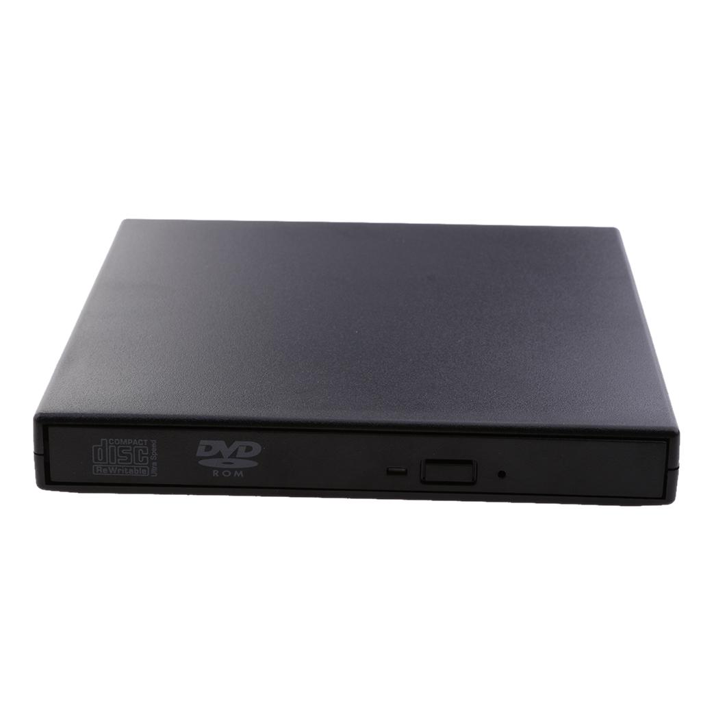 USB 2.0 Compact External CD/Dvd Reader Drive CD Burner Writer for all Windows Laptops, Desktop, Plug and Play for Windows 7,8 XP, Vista,Mac OS 8.6