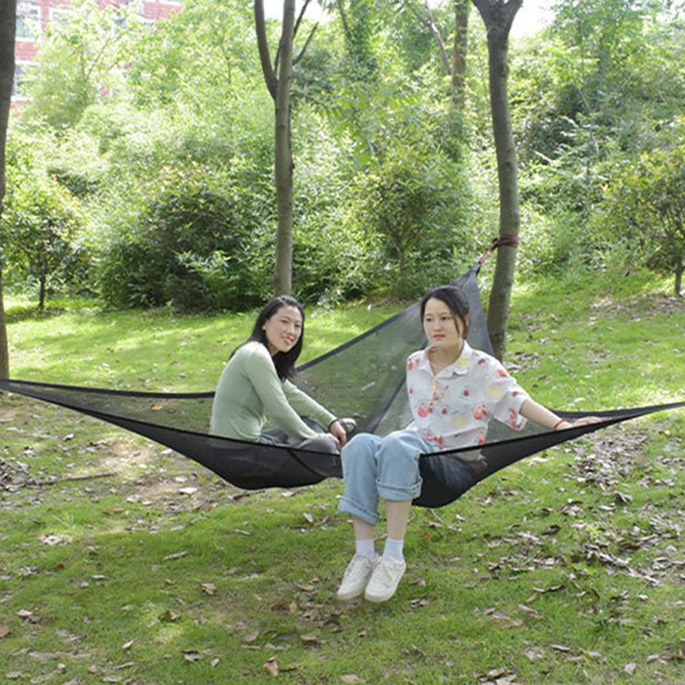 Tam Giác Đa Người Võng Trên Không Di Động Thảm Võng Ngủ Giường Nhà Cây Lưới Cắm Trại Đi Bộ Đường Dài Đầm Ngủ Giường