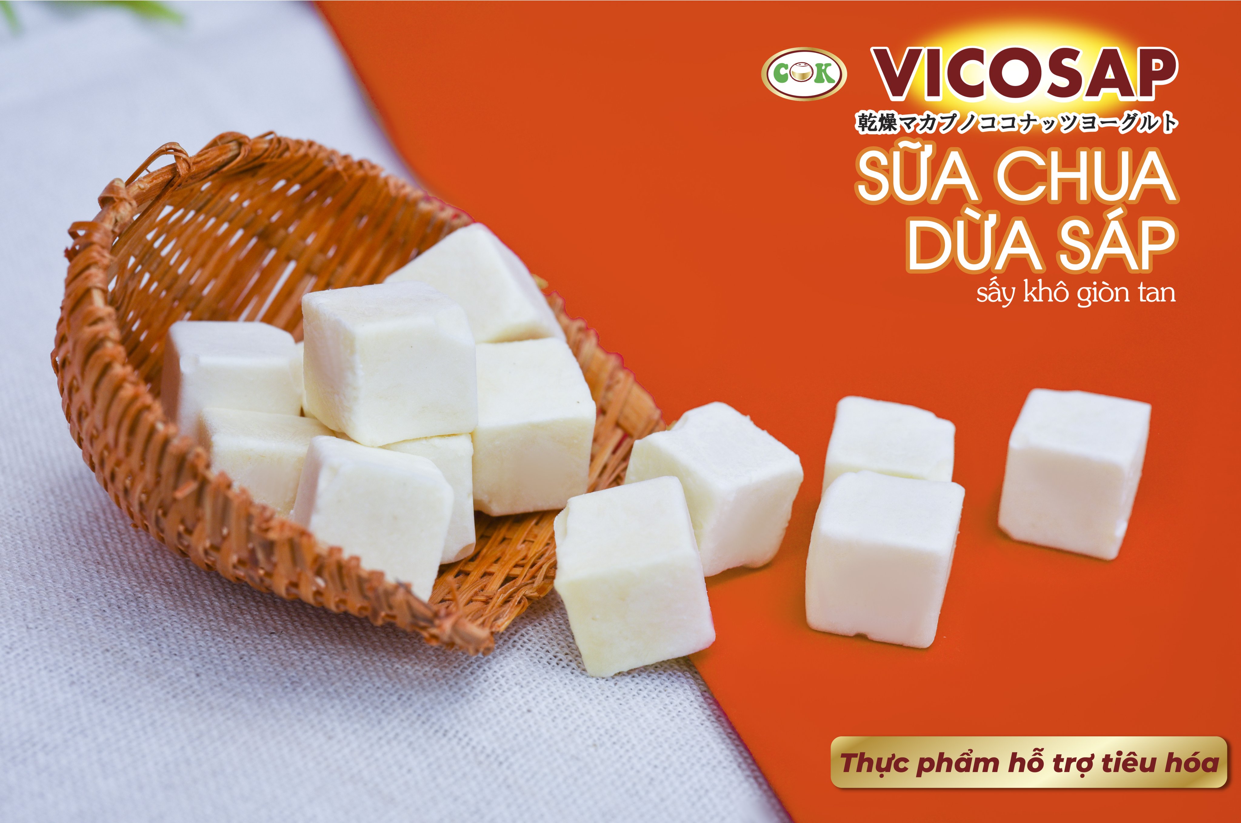 Sữa chua dừa sáp vị truyền thống 60gr