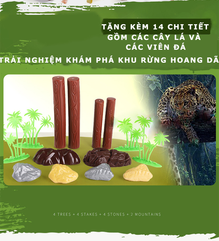 Đồ Chơi Mô Phỏng Các Con Thú Hoang Dã Dành Cho Trẻ Em