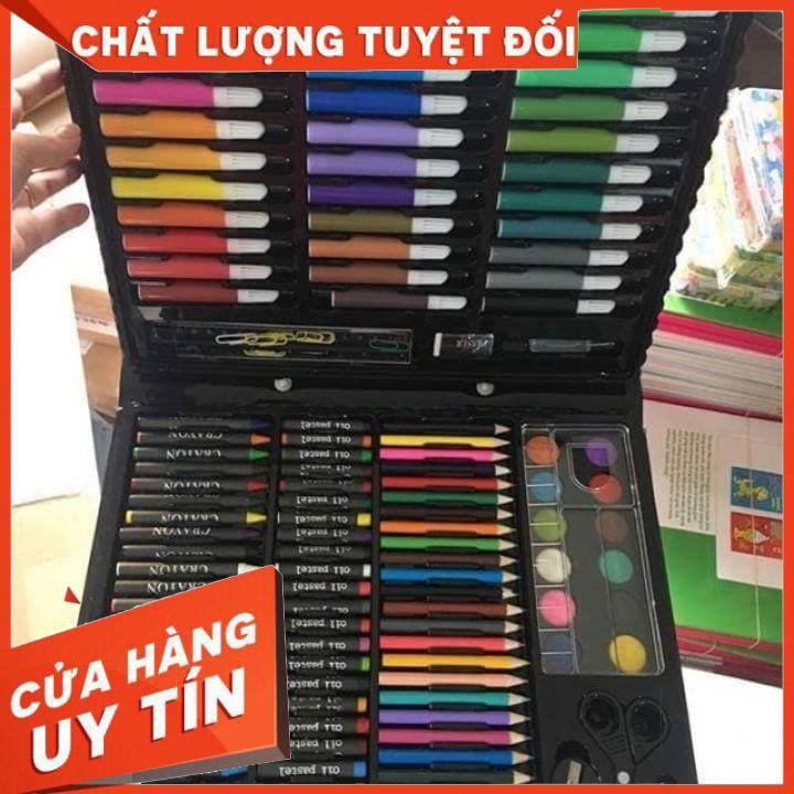 Bộ hộp màu 150 chi tiết cho bé tô vẽ thỏa thích (ảnh thật)