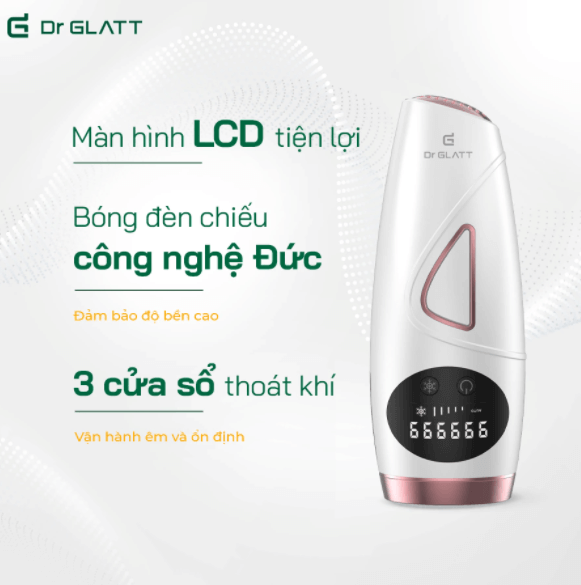 Máy triệt lông Dr Glatt thế hệ mới IPL 2.0 - Hàng Chính Hãng 2