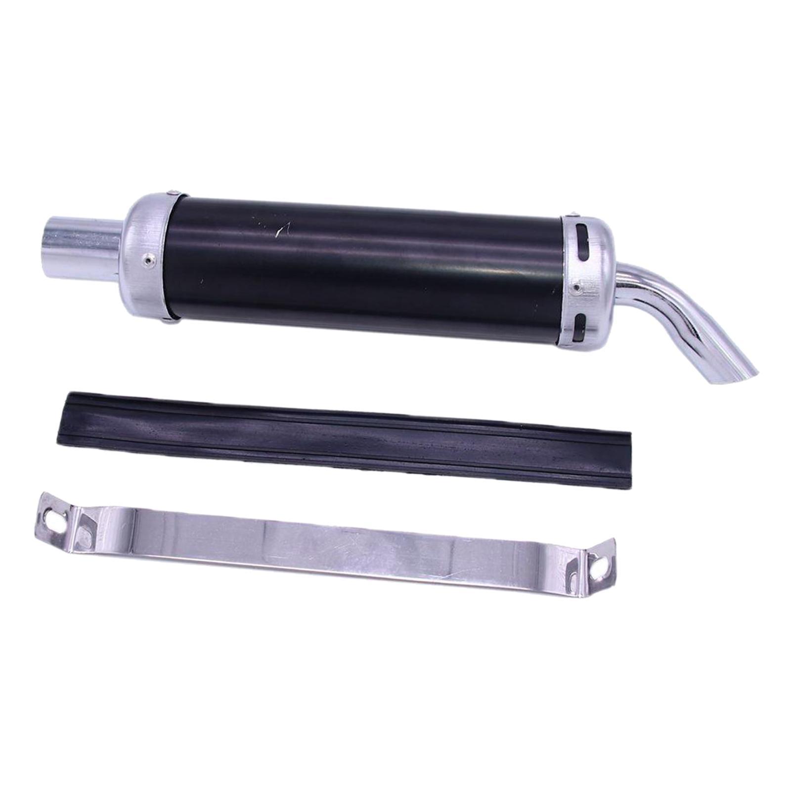 Inlet Motorcycle Exhaust Pipe for Motorbike Black