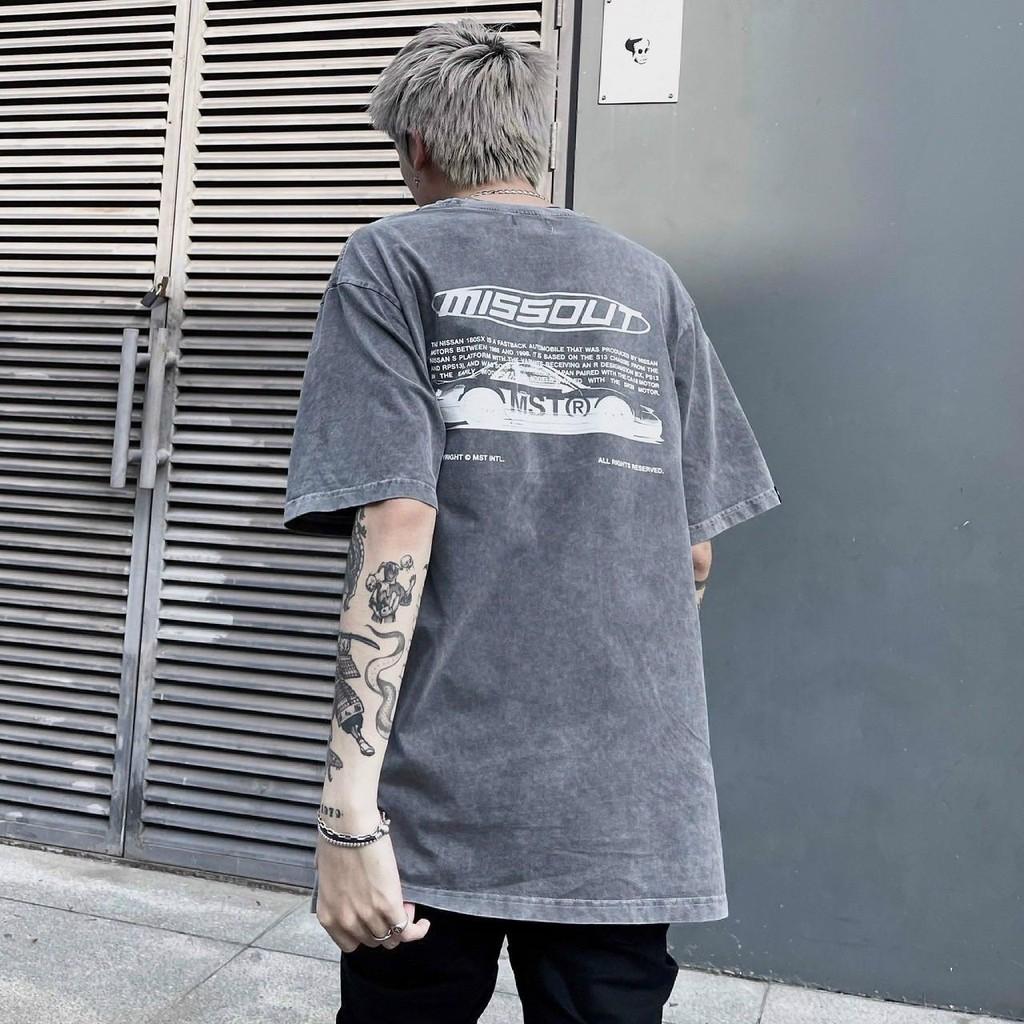 Áo Thun Local Brand Missout Loang Nhuộm Nam Nữ Tay Lỡ Oversize Unisex Full Mạc