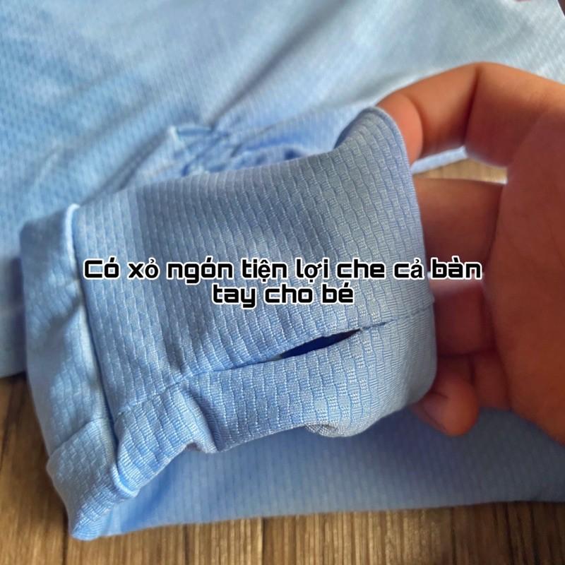 Áo chống nắng toàn thân cho bé vải thông hơi thoáng mát chống nắng chống tia UV