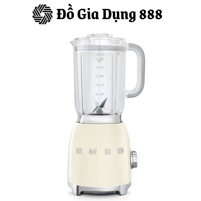 Máy xay sinh tố SMEG BLF01CREU màu kem (535.43.635) - Hàng chính hãng