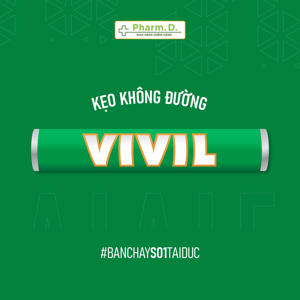 Kẹo Ngậm VIVIL Hương Bạc Hà Hỗ Trợ Sức Khỏe, Giảm Ho