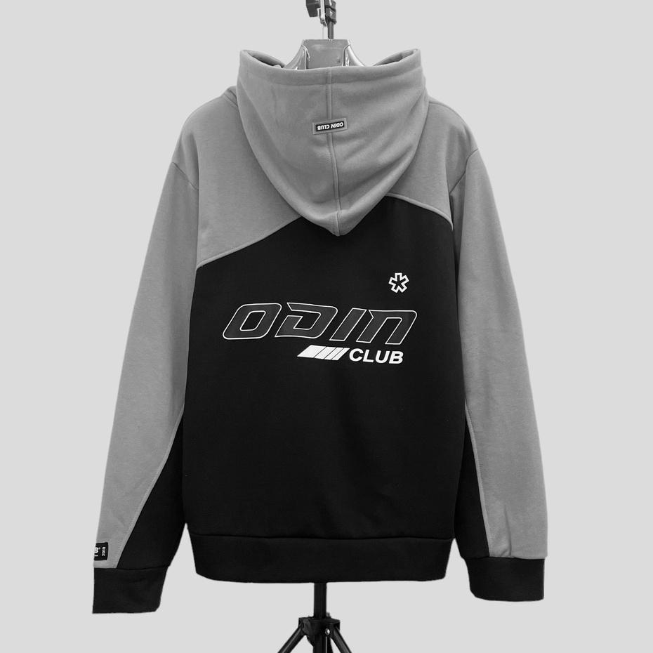 Áo hoodie oversize ODIN CLUB Wave Mix, Áo hoodie phối form rộng nam nữ ODIN, Local Brand ODIN CLUB