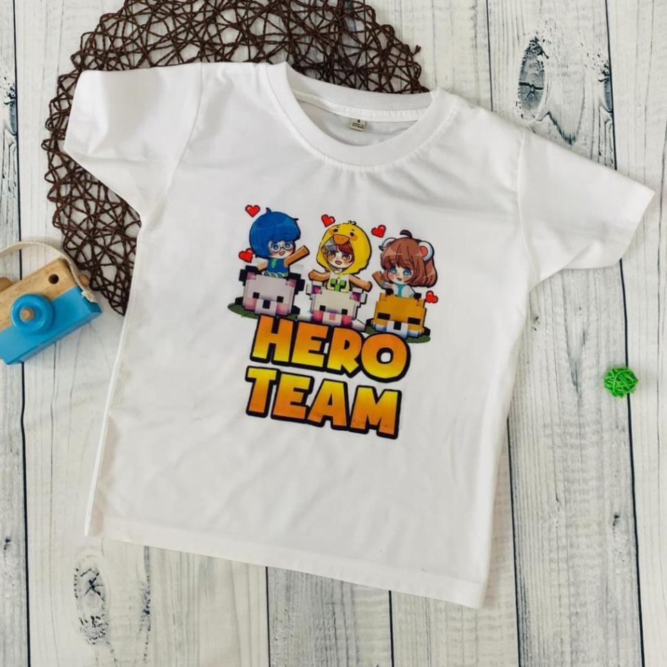 HÓT - Áo thun Hero Team - Mini World - mẫu mới cực ngầu /uy tín chất lượng / co size trẻ em