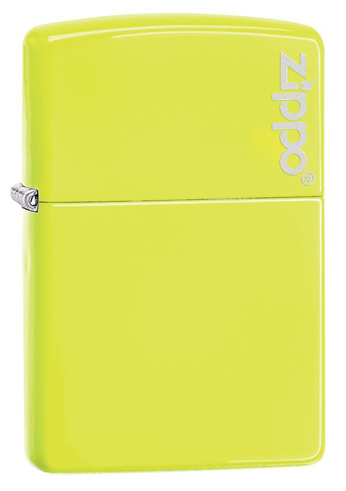 Bật Lửa Zippo Plain with Logo Neon Yellow Matte 28887zl