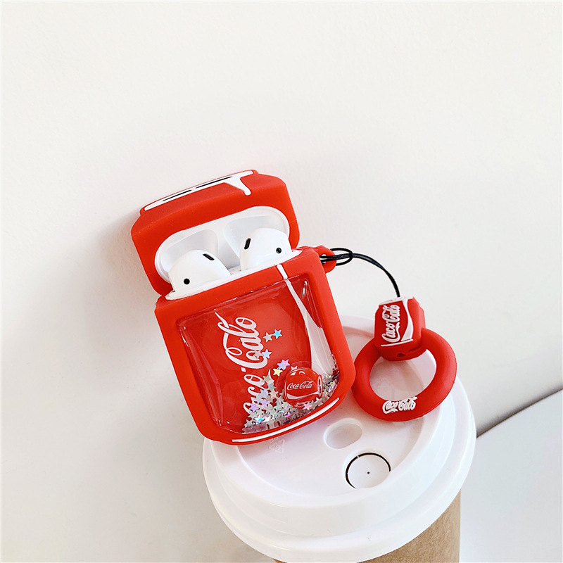 Bao Case Cho Airpods 1/ Airpods 2 Hình Lon Nước Ngọt Coke Liquid