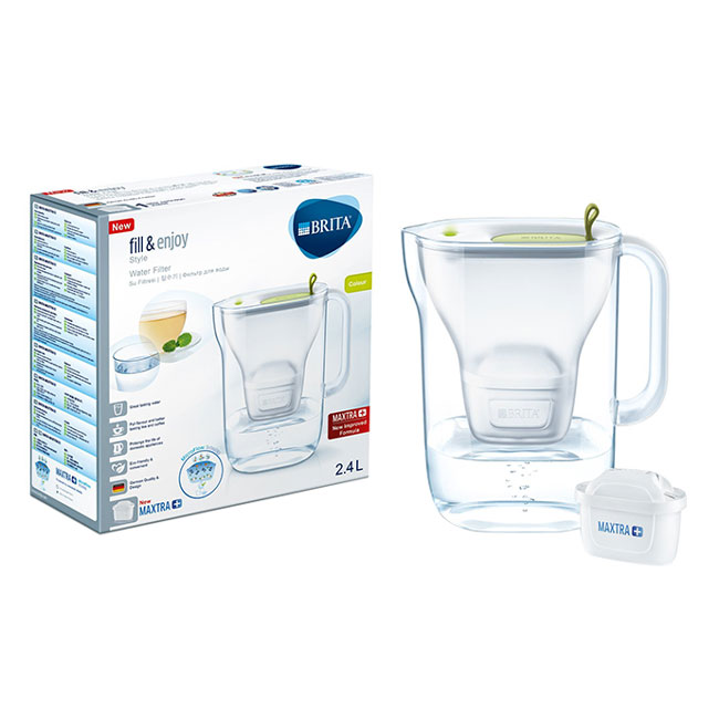 Bình Lọc Nước BRITA Style Lime - 2.4L (Kèm Maxtra Plus)