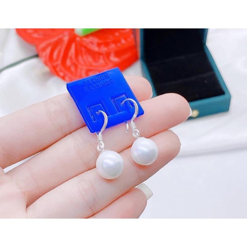 Bông tai bạc gắn trai thiết kế trẻ trung dành cho nữ,Bạc ta-Bạc Npj