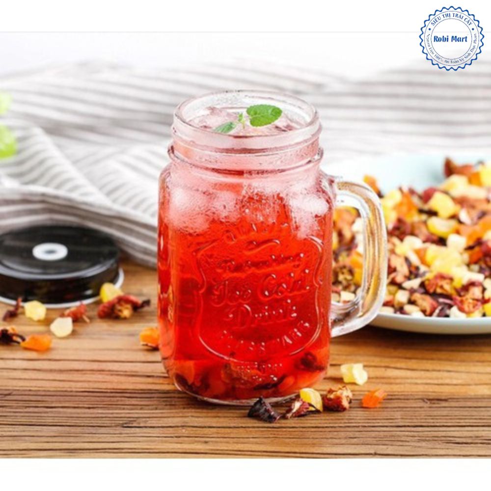 Trà hoa quả Bali 200 gr kèm chai thủy tinh 500ml - hàng loại 1