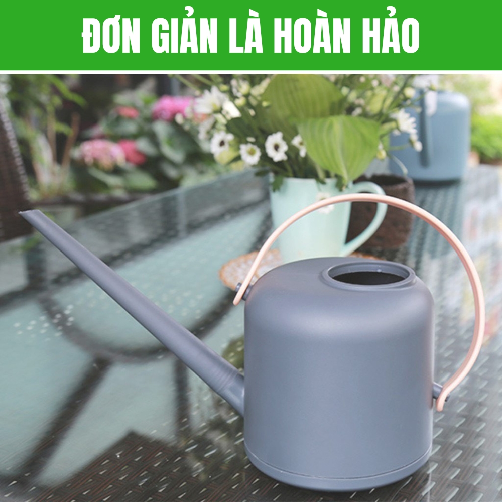 Bình tưới cây trong nhà nhỏ gọn cầm tay tiện lợi 1,8 lít