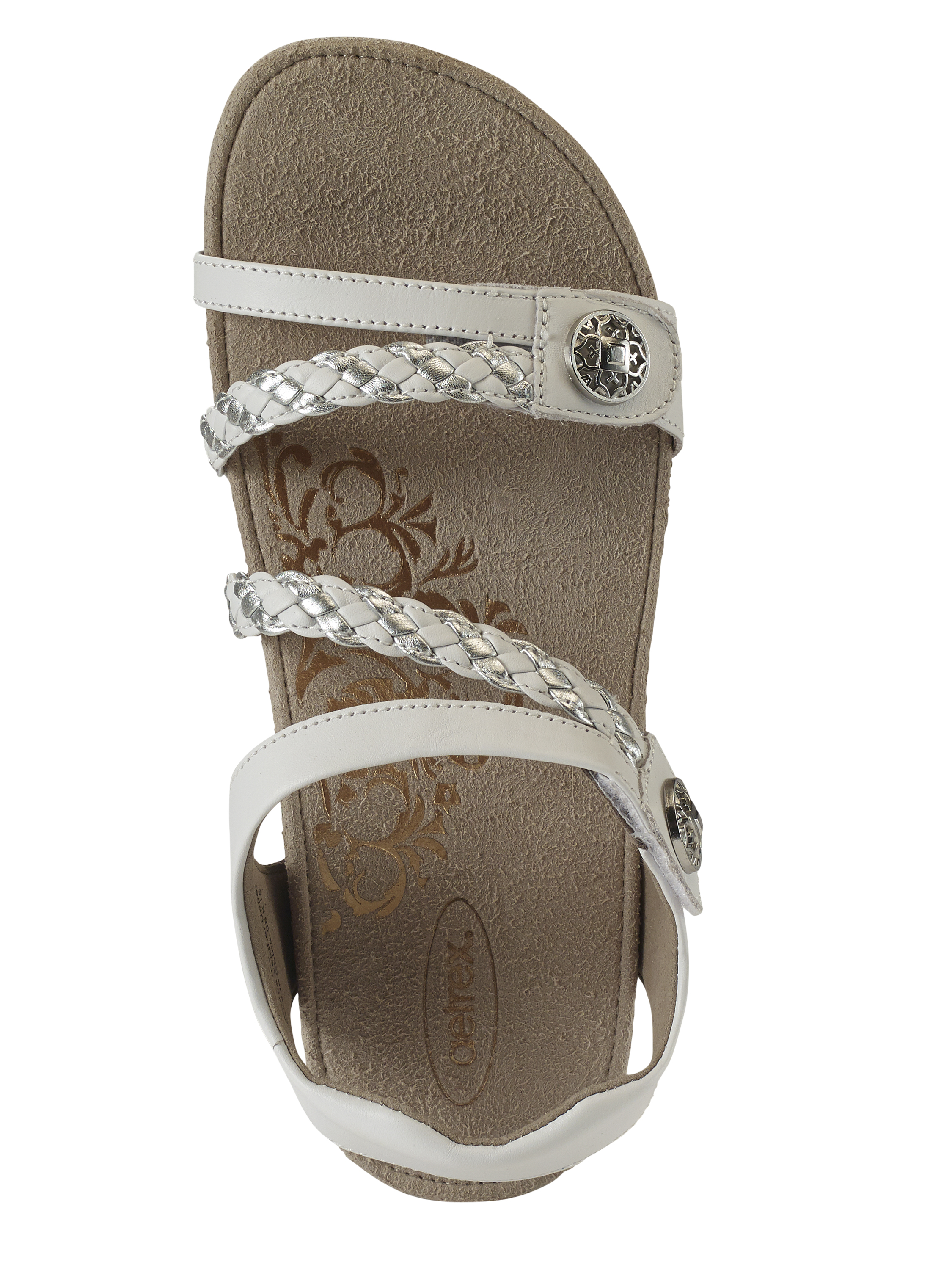 Sandal sức khỏe nữ Aetrex Jillian White