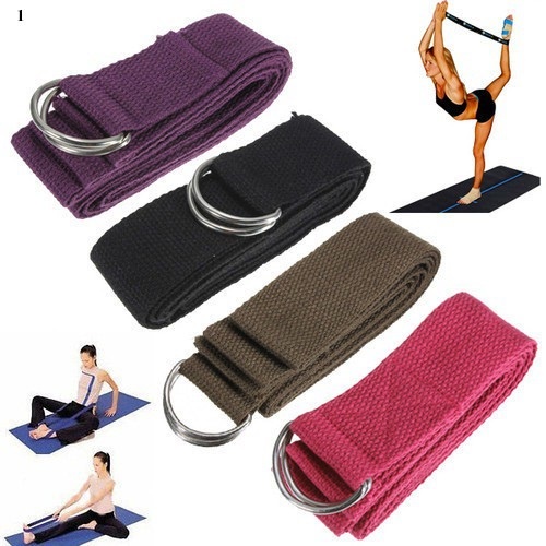 Dây đai Yoga cotton 2.5m rộng 3.8cm , dụng cụ hỗ trợ các bài tập yoga, thể thao, thể hình, gym