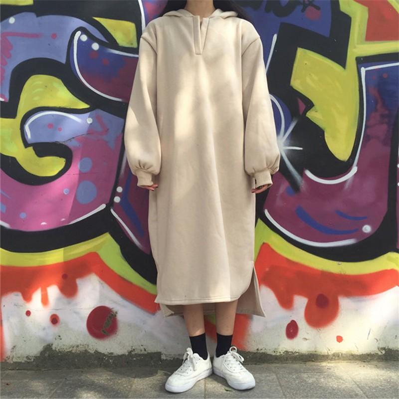 Hoodie dài phong cách Hàn quốc
